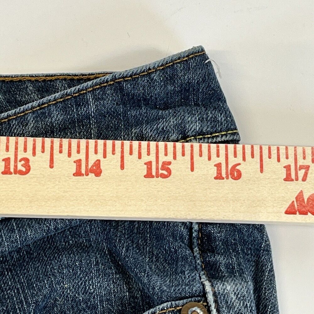 RL Polo Women Jeans‎ Cotton/Spandex Slight flair. SZ 10x32 Kelly Style. Med Wash - Picture 6 of 9
